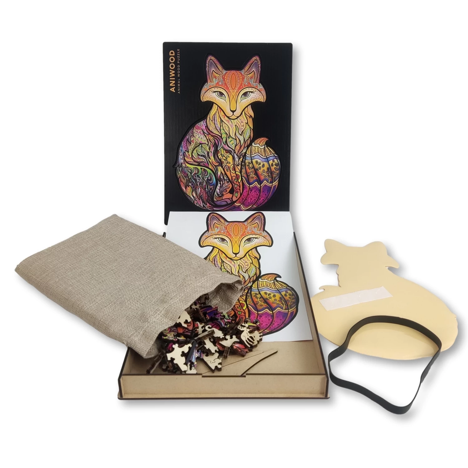 Aniwood Aniwood Puzzel Vos Medium - Afbeelding 4