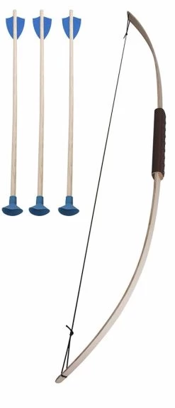 VAH - Spielzeugmanufaktur - Kinderspeelgoed Uit Historische Tijden Junior Pijl En Boog Met Drie Zuignappijlen 100 Cm