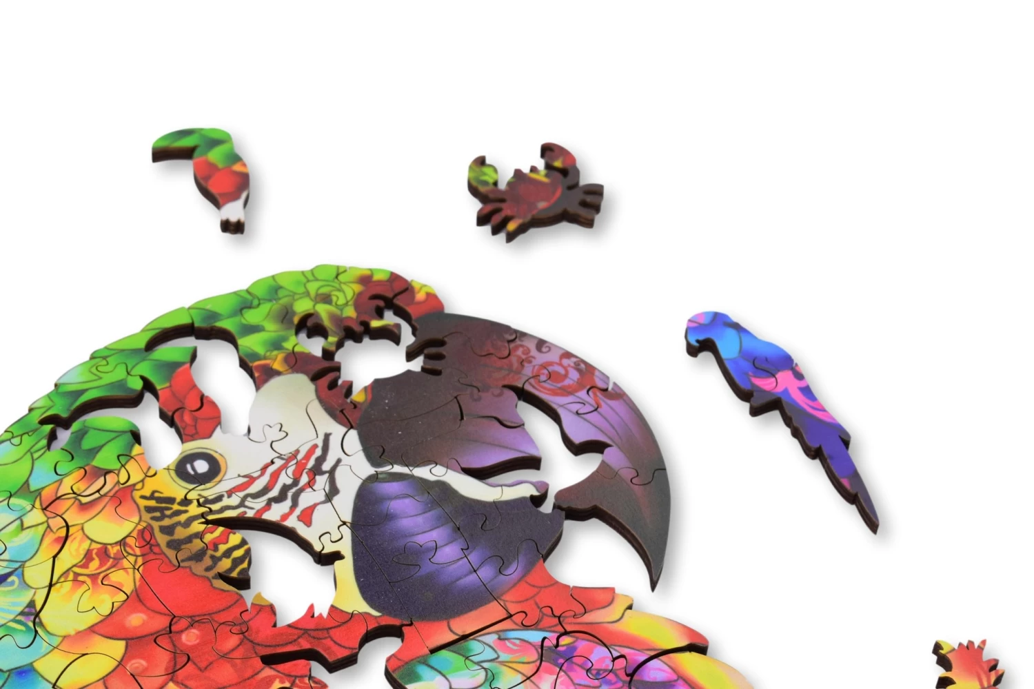 Aniwood Aniwood Puzzle Parrot Medium - Afbeelding 3
