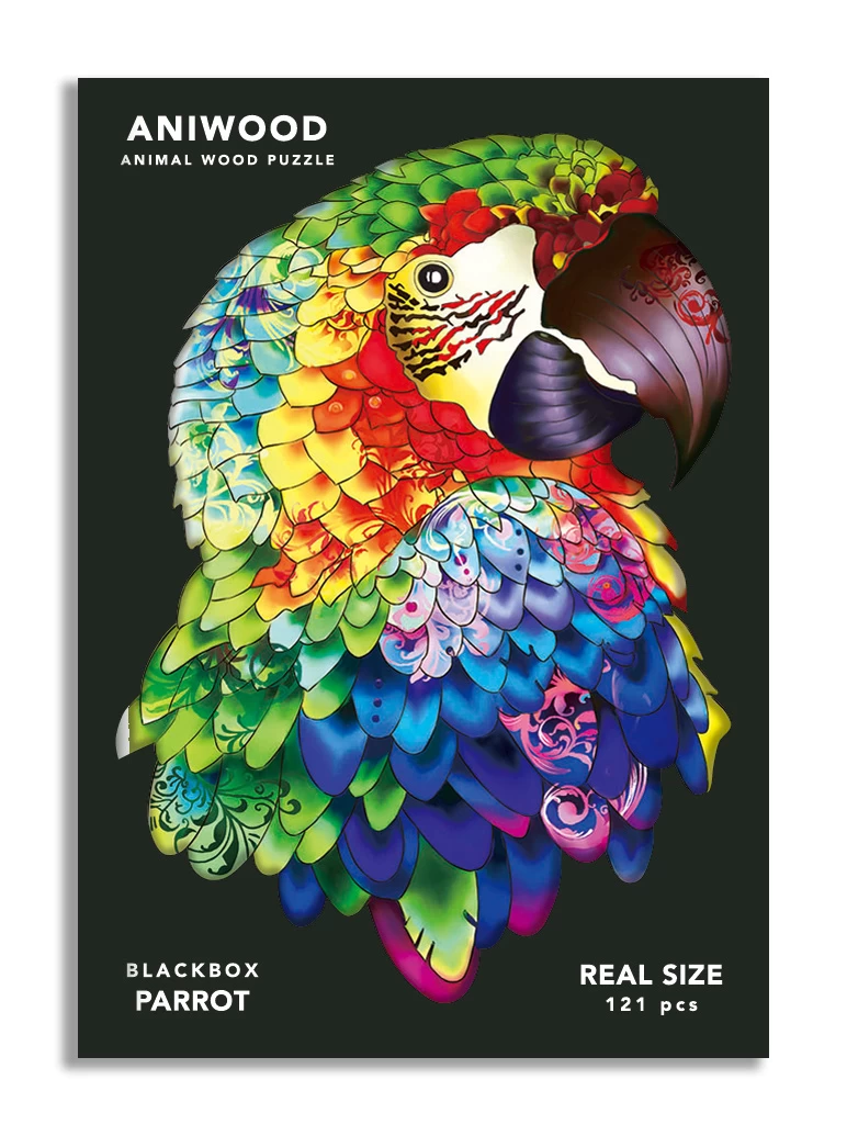 Aniwood Aniwood Puzzle Parrot Medium - Afbeelding 4