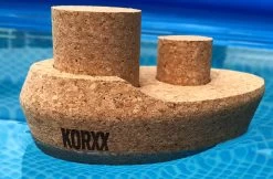 KORXX Kurk Blokken Korxx Dampfer - Stoomboot Van Kurk Naturel
