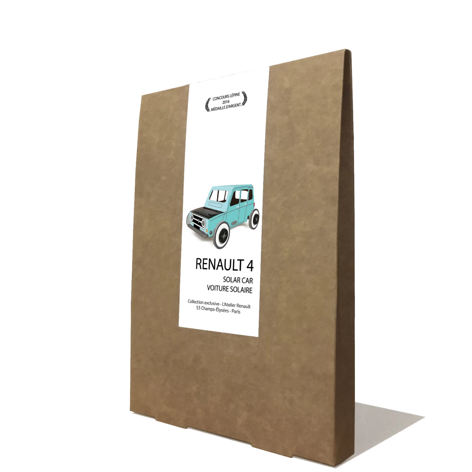 Litogami Zonne-energie Bouwpakketten Renault 4L Blauw Bouwpakket Op Zonne-energie - Afbeelding 3