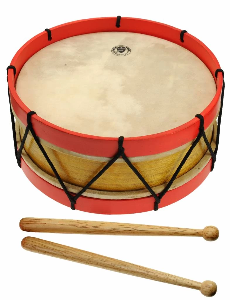 Rattlesnake Van Corvus Toys Kindertrommel Met Natuurvel En Houten Stokjes