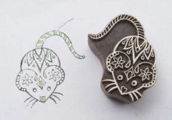Blockwallah Blokstempel Patterned Mouse - Muis