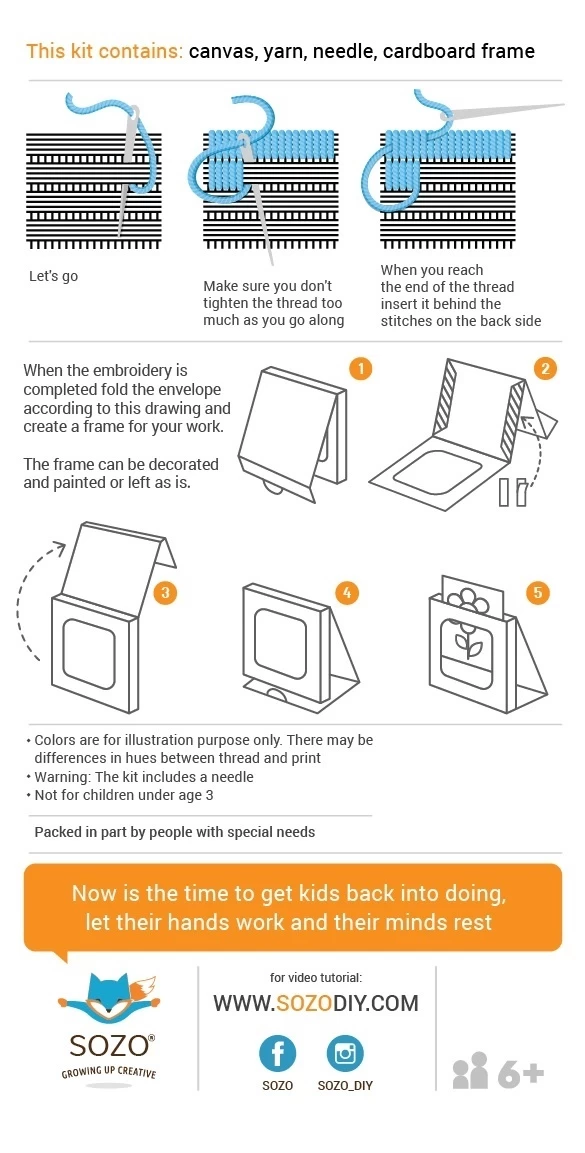 Sozo DIY DIY Borduren - Regenboog - Afbeelding 3