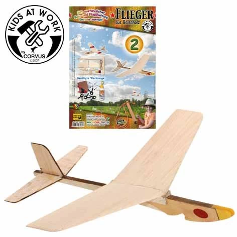 Kids At Work Kindergereedschap Vliegtuig Katapult- DIY Pakket - Afbeelding 2