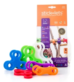 Stick-lets Constructiemateriaal Voor Binnen En Buiten Dodeka Fort Kit 12 Stick-lets - Stevige Rubber Elastieken Om Hutten Mee Te Bouwen
