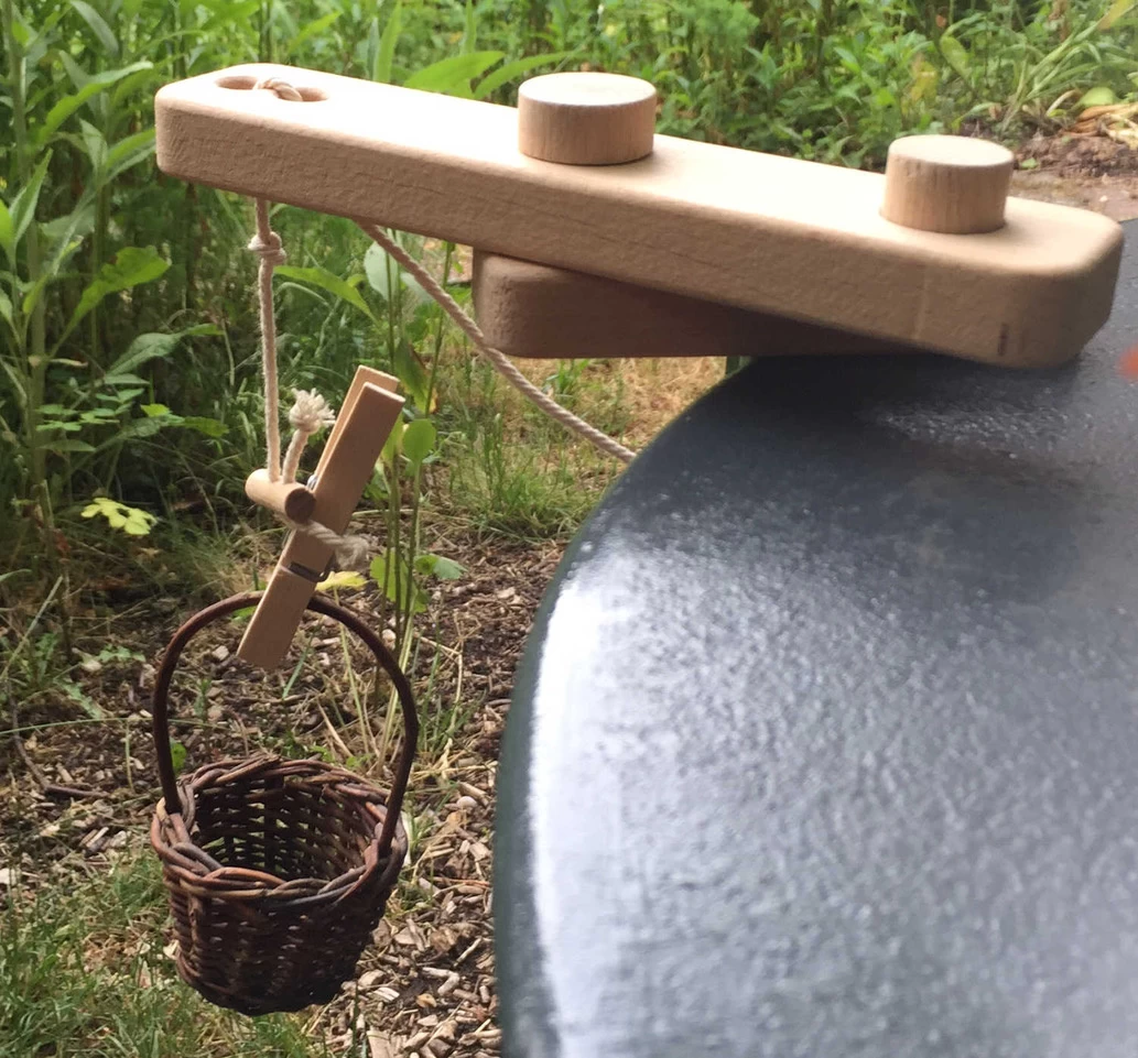 Speelbelovend Speelbelovend Houten Takel Of Hijskraan Tobias - Afbeelding 3