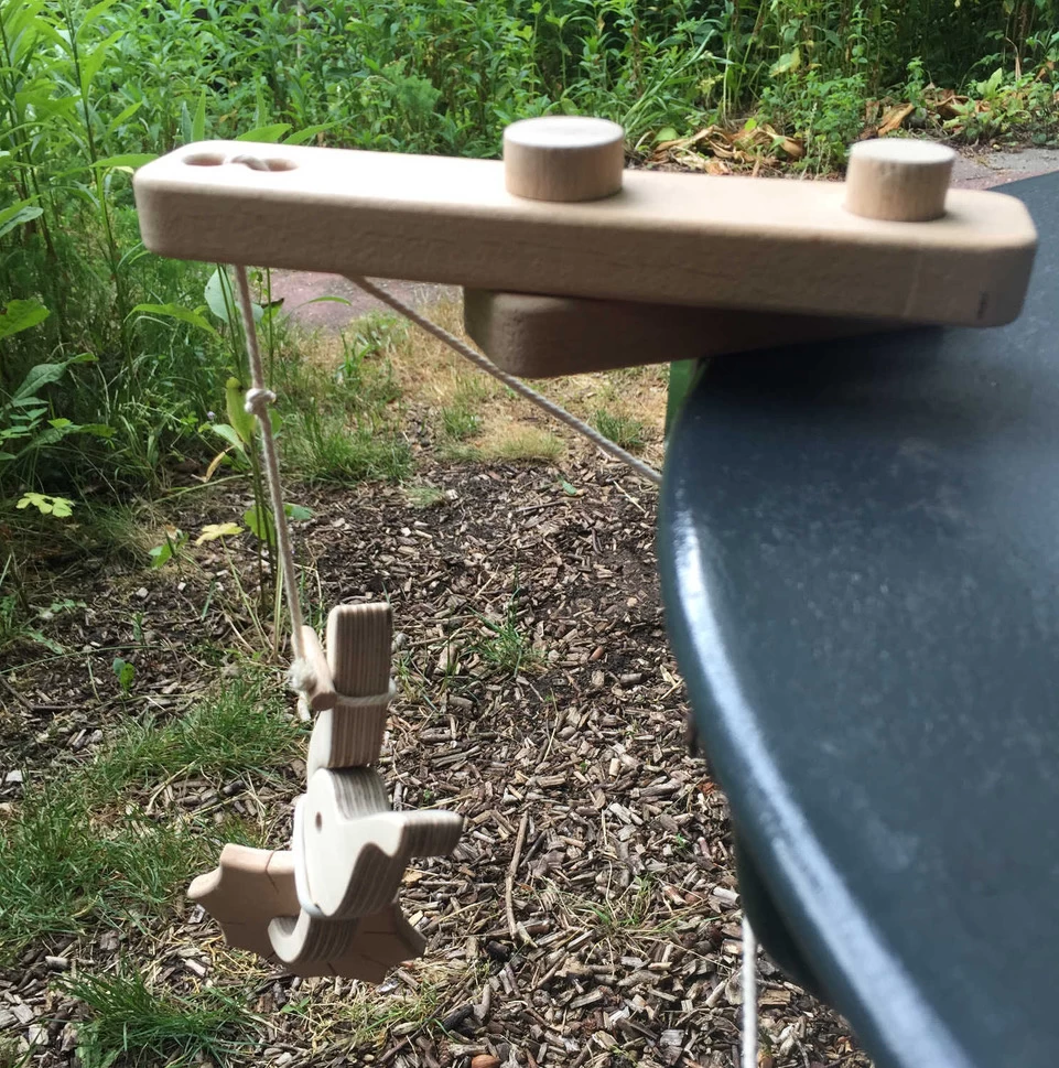 Speelbelovend Speelbelovend Houten Takel Of Hijskraan Tobias - Afbeelding 4