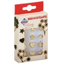 Pebaro Stempelset Figuren 12-delig Met Sterren, Maan, Bloemen En Harten