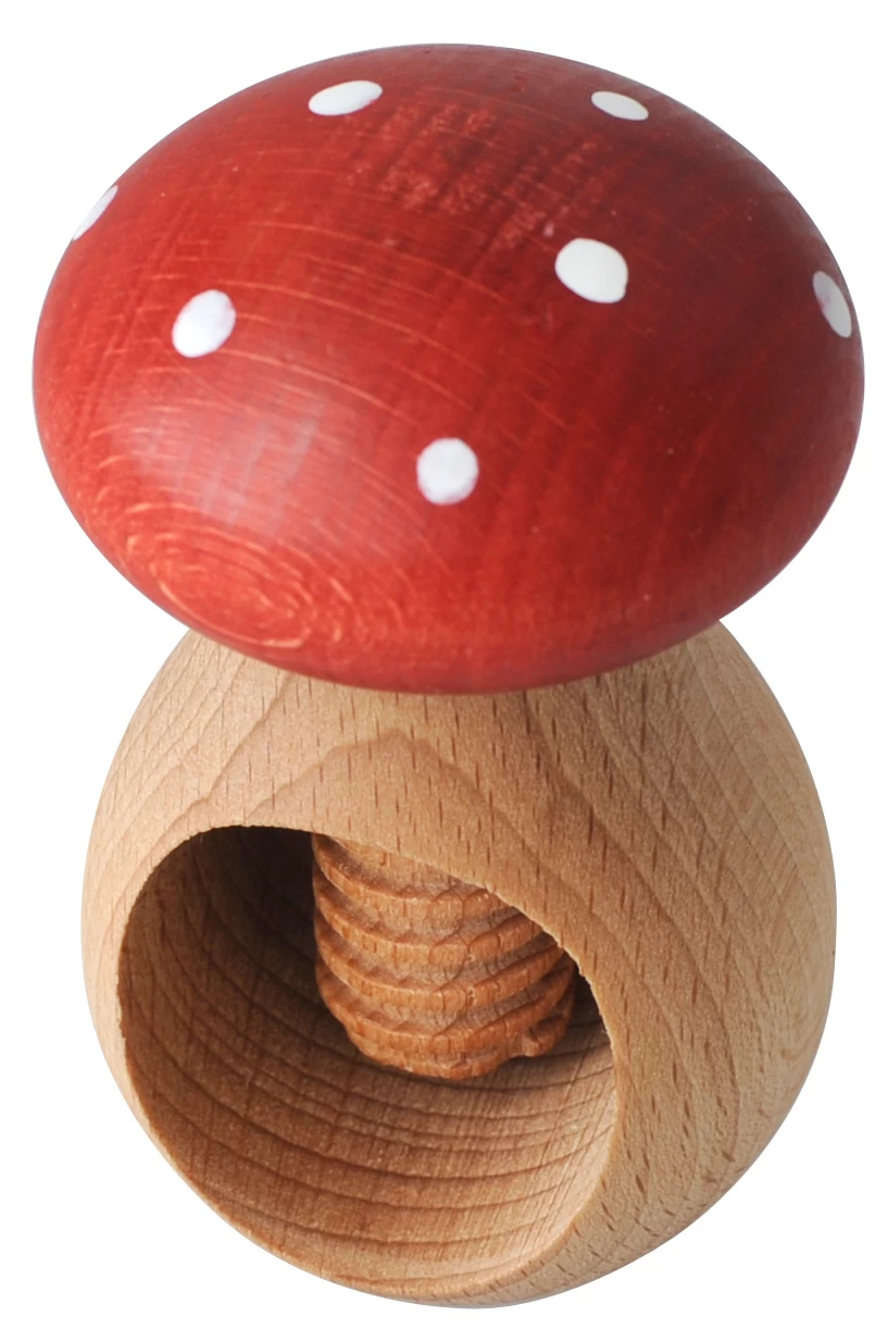 Kids At Work Kindergereedschap Kastanjehouder Paddenstoel Rood Met Witte Stippen - Afbeelding 3